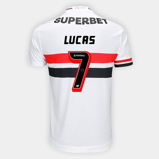 Camisa New Balance São Paulo 2025/26 I Lucas N° 7