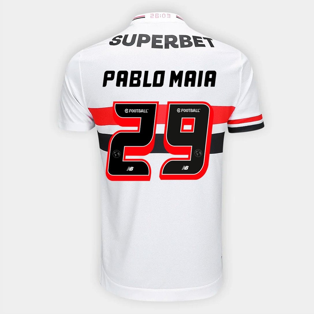 Camisa New Balance São Paulo 2025/26 I Pablo Maia N° 29