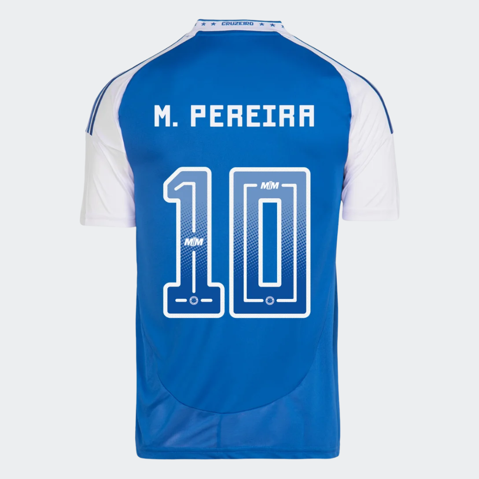 Camisa Adidas Cruzeiro 2025/26 I - M. Pereira Nº 10