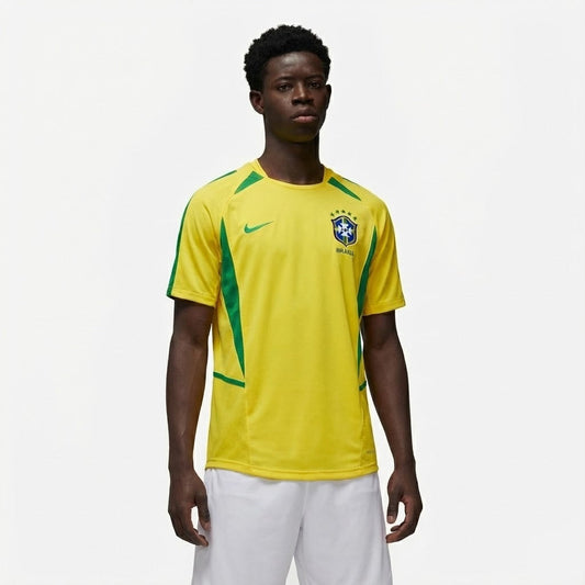 Camisa Retrô Seleção Brasil 2002/03 I