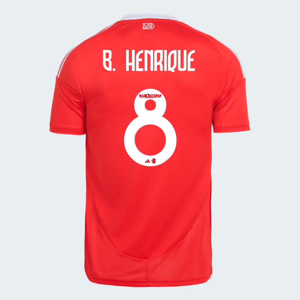Camisa Adidas Internacional 2025/26 I - B. Henrique N° 8