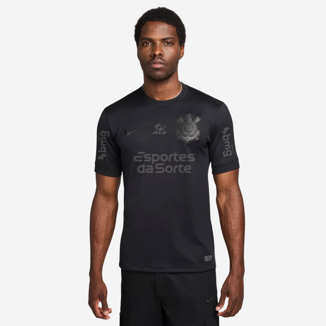 Camisa Nike Corinthians 2024/25 II Torcedor Com Patrocínios