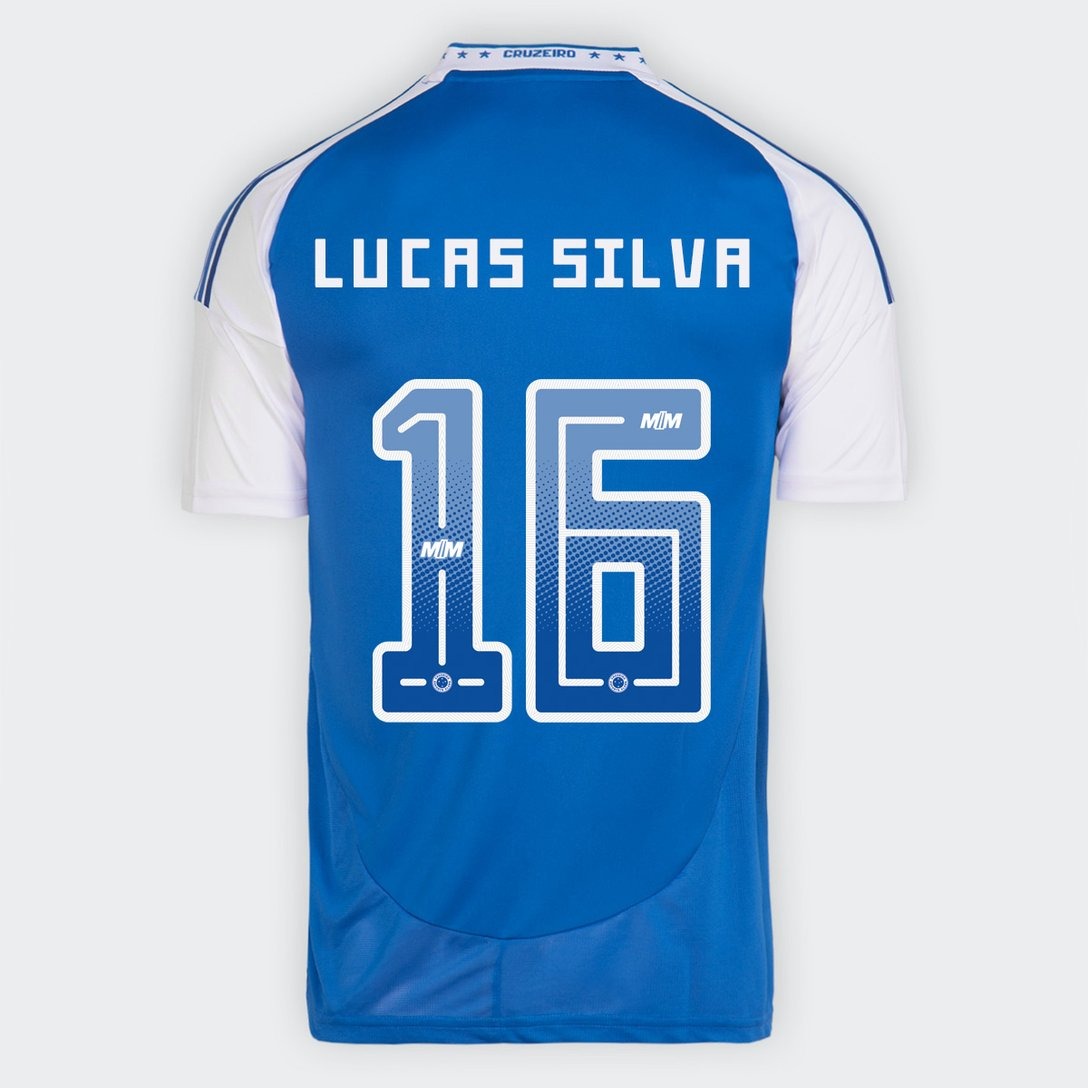 Camisa Adidas Cruzeiro 2025/26 I Lucas Silva N° 16