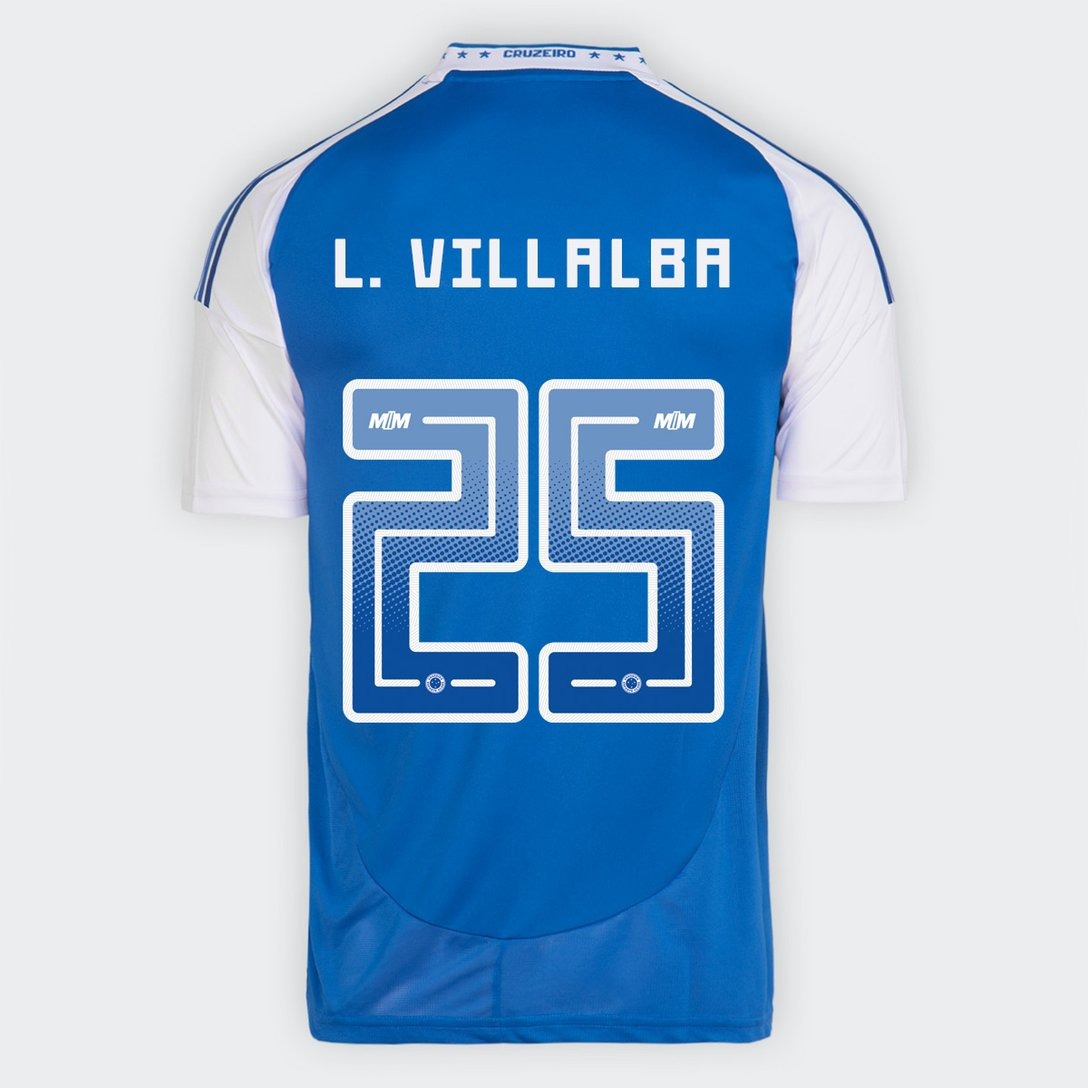 Camisa Adidas Cruzeiro 2025/26 I L. Villalba N° 25