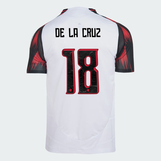 Camisa Adidas Flamengo 2025/26 II De La Cruz N° 18