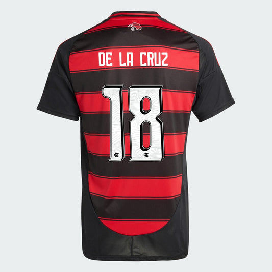 Camisa Adidas Flamengo 2025/26 I De La Cruz N° 18